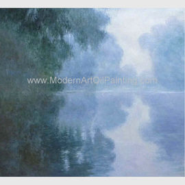 Manhã verde de Claude Monet Oil Paintings Reproduction Misty no Seine