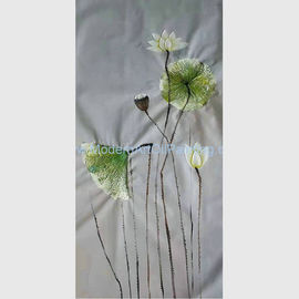 Parede Textured decorativa Art Paintings da flor de Lotus Floral Oil Painting Canvas
