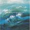 Sumário contemporâneo Art Painting Sea Wave feito a mão, arte da parede da lona de Strectched