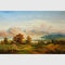 Pintura de paisagem da montanha, pinturas de paisagem originais do óleo da queda para o design de interiores