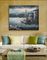 Pintura contemporânea do barco de pesca em cópias das pinturas do navio do mar/navigação