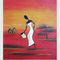 Pinturas a óleo modernas abstratas, acrílico de pintura da lona africana feito a mão das mulheres