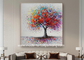 Pintura moderna colorida da árvore de Art Oil Painting Hand Painted do sumário para a sala de visitas 32&quot; X 32&quot;