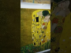 The Kiss People Pintura a óleo decorativa em tela de linho