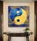 Pintura moderna de Art Oil Paintings Feng Shui da lona pintado à mão para a decoração do armário