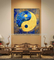 Pintura moderna de Art Oil Paintings Feng Shui da lona pintado à mão para a decoração do armário