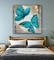 Estilo moderno 80 x 80 Cm da lona de Art Oil Paintings Colorful Animal da borboleta