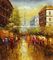 Faca de paleta feito a mão da rua de Paris da pintura a óleo de Paris do impressionismo na lona