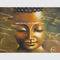 Pintura a óleo tailandesa, pintura a óleo moderna da estátua da Buda, pinturas a óleo abstratas feitos a mão da lona orientais