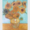 Van Gogh Oil Reproduction pintado à mão, pinturas de Vincent Sunflowers Still Life Oil