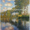 Franmed Claude Monet River Paintings, lona de pintura da paisagem da natureza