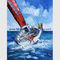 Pinturas do navio da faca de paleta em barcos abstratos da lona para clubes das empresas
