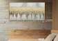 Parede pintado à mão Art For Interior Decoration da lona do sumário da pintura da folha de ouro