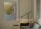 Ouro Textured da lona que pinta a parede grossa abstrata Art For Home Decorative da pintura