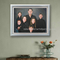 Lona feita sob encomenda 5cm do retrato do óleo dos povos realísticos da família para a decoração da casa